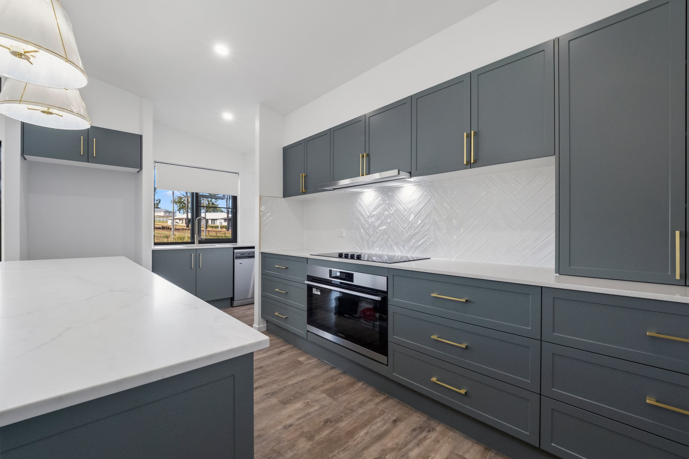 Professional interior photography of a completed CJ Homes kitchen