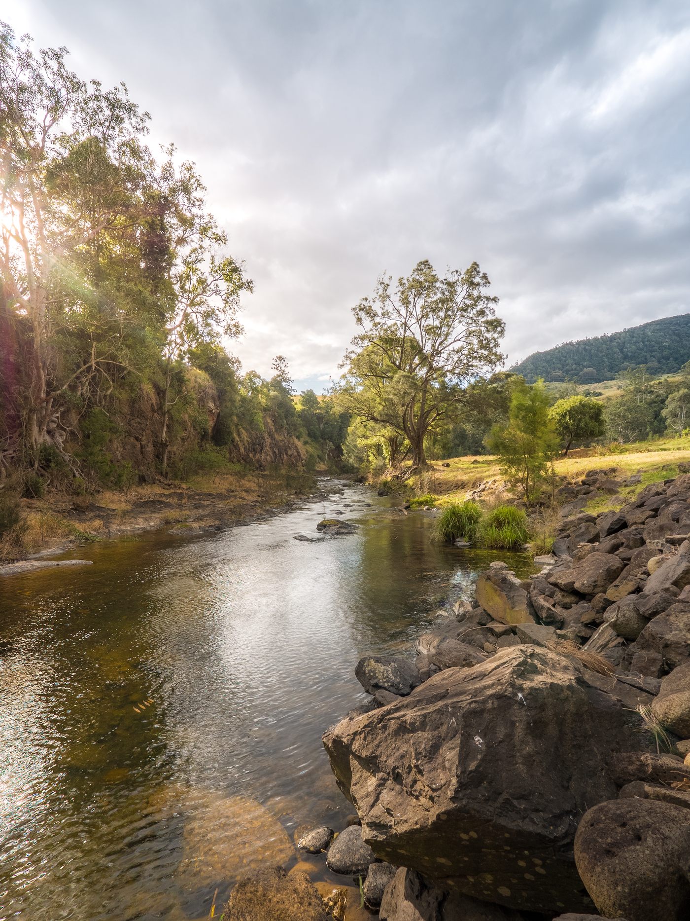 Queensland river winding through a rural landscape